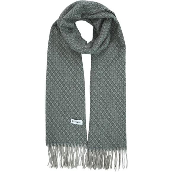 Women's long plaid Scarf Chunky oversized Winter warm cashmere shawl